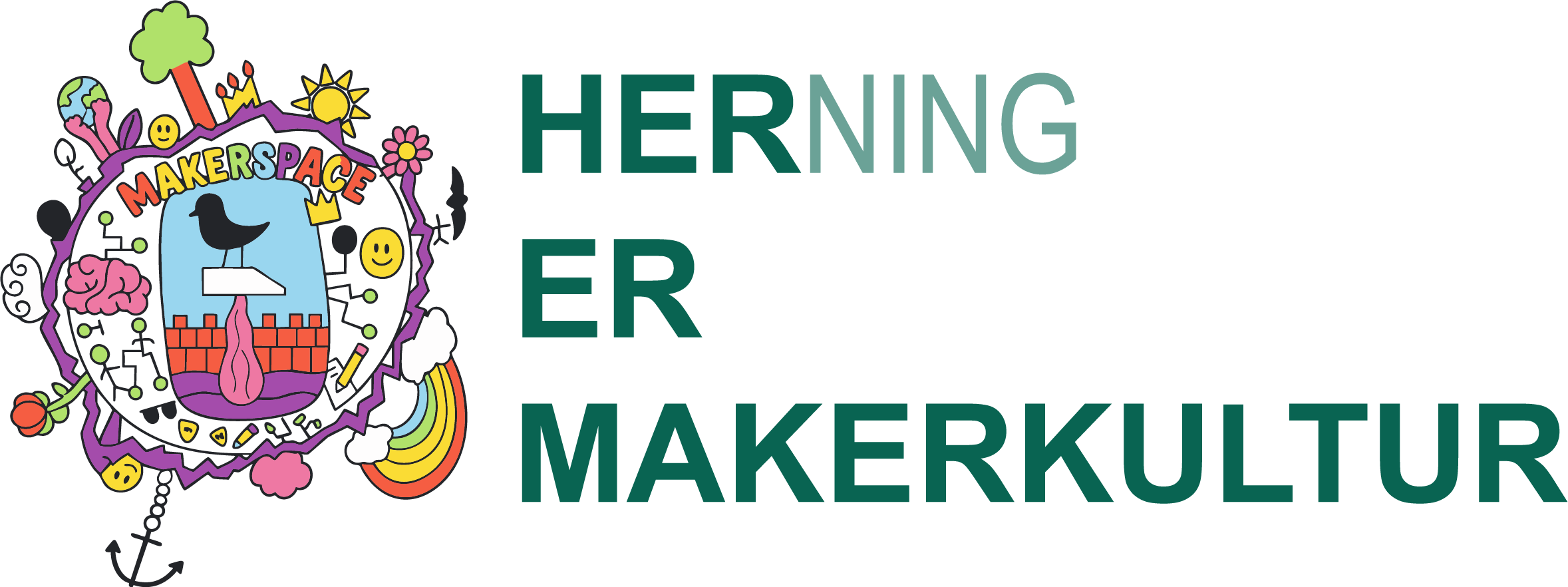 Logo for Hernings Centrale Makerspace